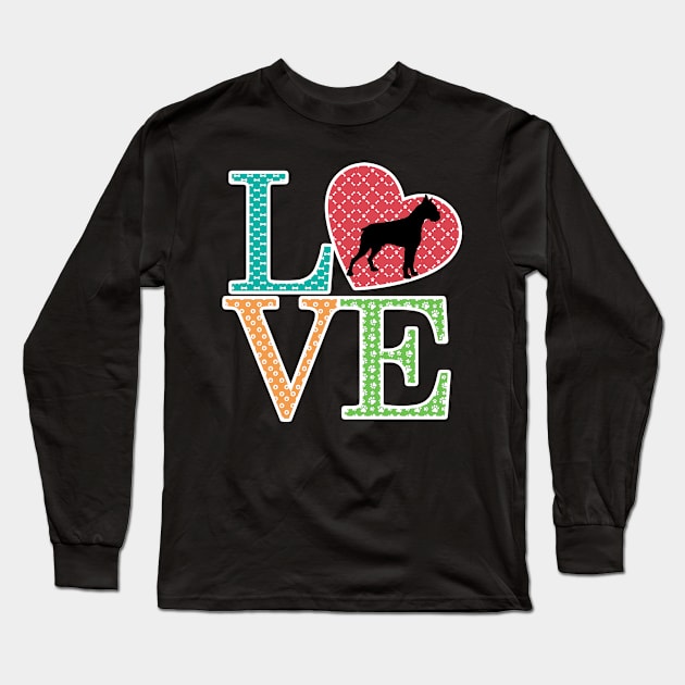 Love boxer best boxer Long Sleeve T-Shirt by williamarmin